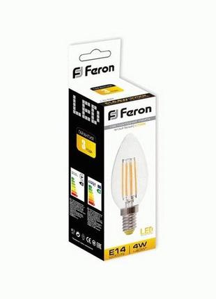 Світлодіодна лампа feron lb-58 4w e14 2700k1 фото