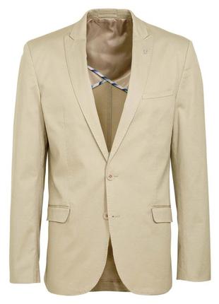 Сетчатая litrico - 50  m - котоновий піджак чоловічий блейзер бежевий