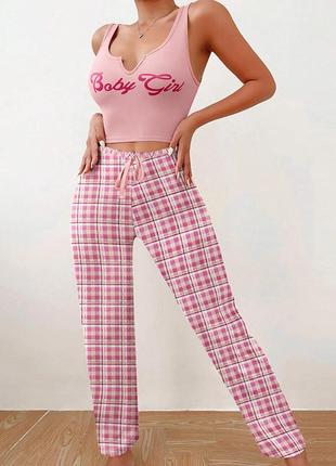 2-255 жіноча піжама комплект маєчка штани женская пижама комплект маечка штаны2 фото