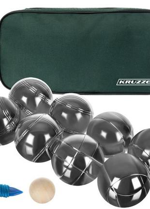 Игра - набор петанк бочче, металлические шары в чехле 8 шт kruzzel 22915 польша