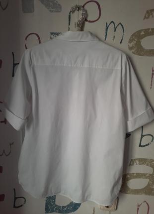 Білосніжна рубашка котонова cos розмір l7 фото