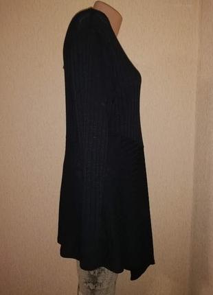 Стильная черная новая (стоковая вещь) женская удлиненная кофта, туника, джемпер capsule5 фото