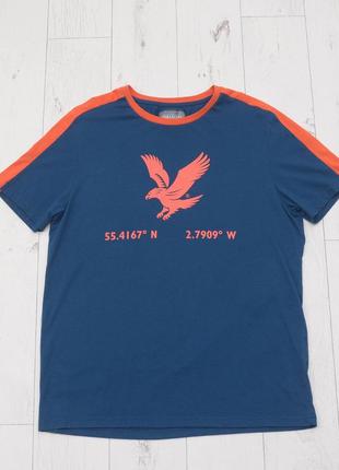 Футболка lyle scott big logo з великим лого брендова футболка з орлом1 фото