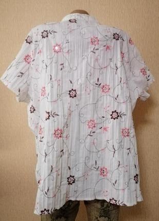 Красивая женская легкая рубашка, блузка 24 размер rogers+rogers8 фото