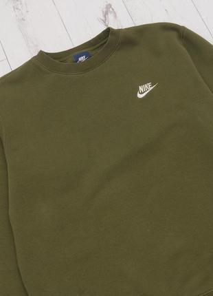 Nike swooch світшот кофта оригінальний в хакі кольорі р. м2 фото