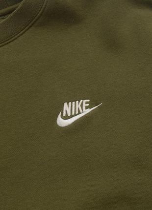 Nike swooch світшот кофта оригінальний в хакі кольорі р. м5 фото