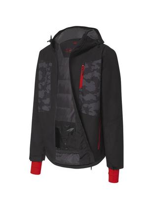 Термо-куртка мембранна (3000мм) для чоловіка crivit thermolite® ecomade 426411 m чорний