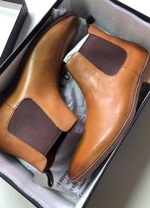 Ідеальні шкіряні демісезонні черевики відомого бренду чоловічого взуття з німеччини gordon & bros. нові.7 фото