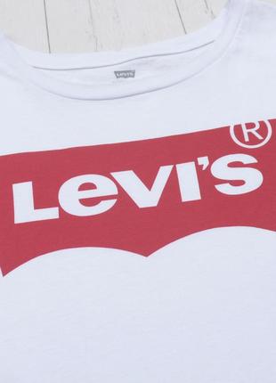 Оригінальна брендова майка від levis з великим лого р. xxl-xl2 фото