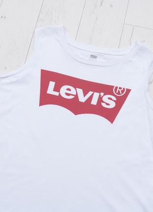 Оригінальна брендова майка від levis з великим лого р. xxl-xl3 фото