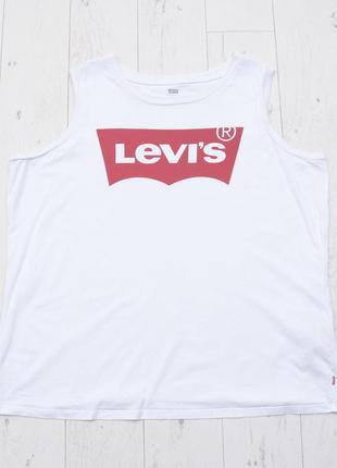 Оригінальна брендова майка від levis з великим лого р. xxl-xl1 фото