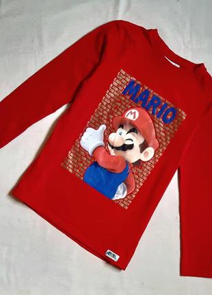 Super mario лонгслив official nintendo супер марио на 13-14 лет (158-164см)