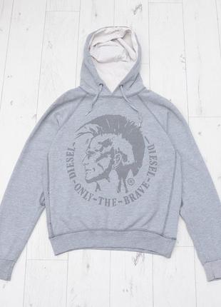 Vintage diesel hoodie punk head big logo y2k оригінальне вінтажне худі розмір s