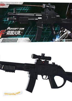 Детский автомат с пульками и лазерным прицелом