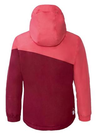 Термо-куртка мембранна (3000мм) для дівчинки crivit bionic-finish® eco 363044 122-128 см (6-8 years) бордовий3 фото