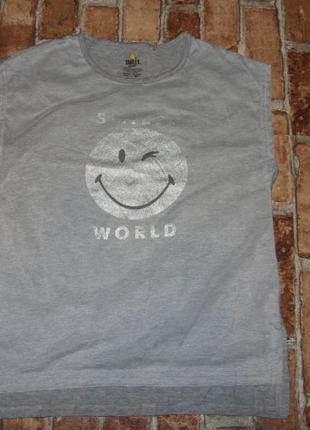 Нарядная стильная футболка девочке 12 лет smiley