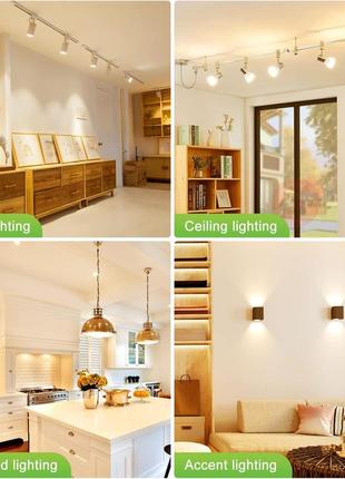 Світлодіодні лампи tailcas gu10, біла тепла лампочка 3000k з регульованою яскравістю.