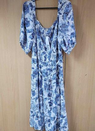 Длинное вискозное платье.