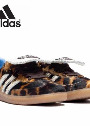 Adidas wales bonner x samba pony 'leopard1 фото