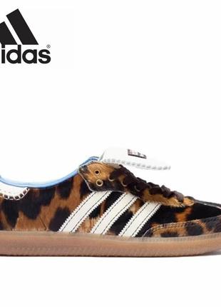 Adidas wales bonner x samba pony 'leopard3 фото