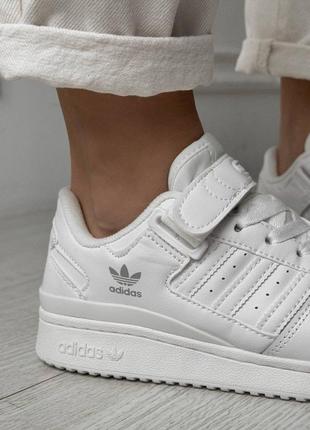 Кросівки adidas forum white new5 фото