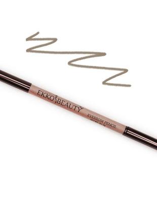 Олівець для брів nikk mole ekkobeauty світло-коричневий1 фото