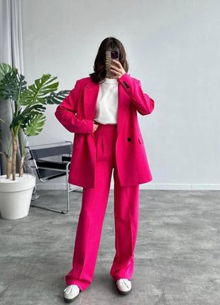 Классический костюм женский пиджак и брюки1 фото