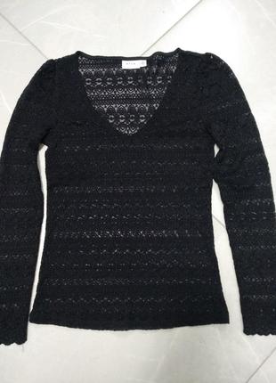 Лонгслив кофта гипюр прозрачный vila