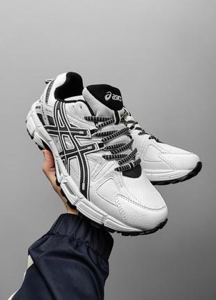 Asics gel kahana 8 white/black2 фото