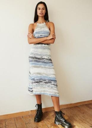 Довга в'язана сукня zara
