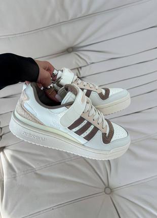 Adidas forum teddy beige4 фото
