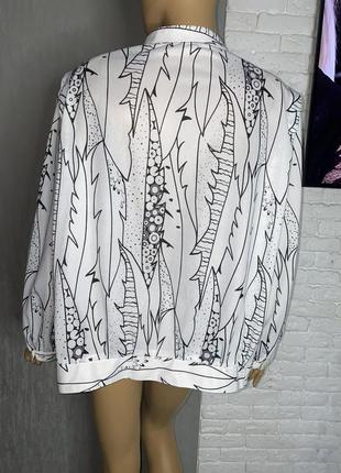 Вінтажна блуза блузка великого розміру вінтаж , xxxl2 фото