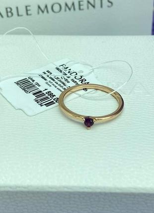 Срібна каблучка перстень кільце колечко кольцо срібло пандора pandora ale з біркою і пломбою rose з камінцем4 фото