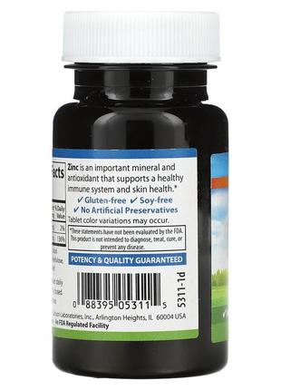 Carlson цинк 15 мг 100 таблеток кальцій вітамін глюконат комплекс імунітету антиоксидант car-053113 фото