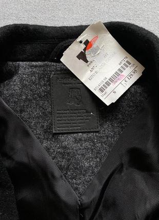 Шерстяной жакет куртка премиум класса anerkjendt, пиджак, черный с серым, кежуал,6 фото