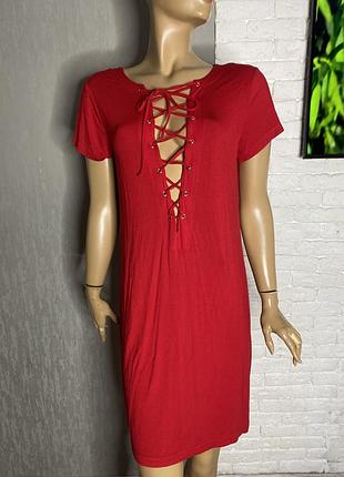 Трикотажне плаття сукня з шикарним декольте calzedonia