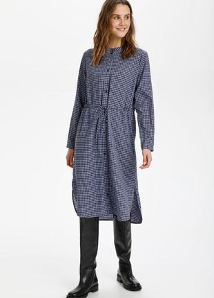 Платье рубашка в клетку l
