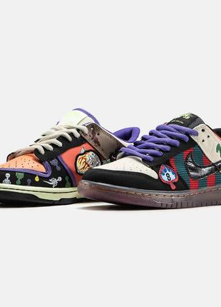 Nike sb dunk low halloween custom1 фото