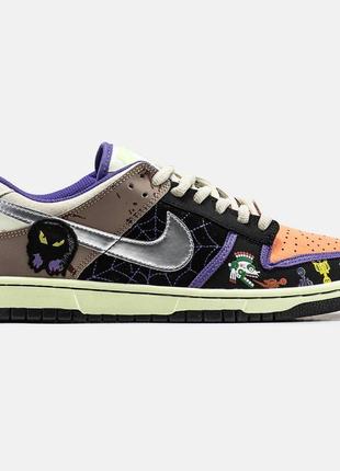 Nike sb dunk low halloween custom2 фото