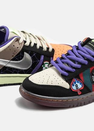 Nike sb dunk low halloween custom5 фото