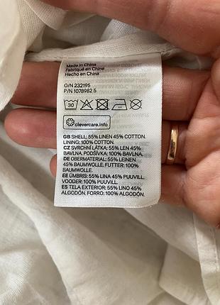 Шикарный длинный льняной сарафан в мелкий цветочный принт,h&m,p.m-l