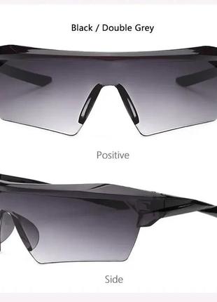 Спортивные очки цвет трендовые женские мужские солнцезащитные стильные  y2k prada versace yvl6 фото