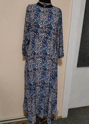 Платье женское миди стильное тренд анималистический тренд