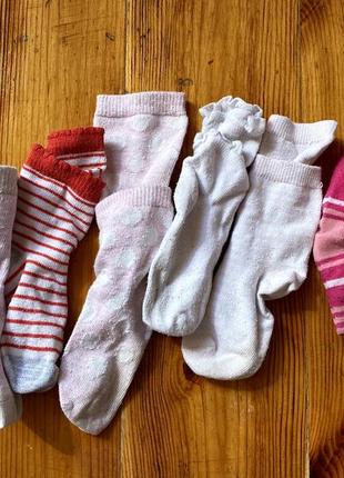 Набор носочков для девочки h&m 21-25р 2