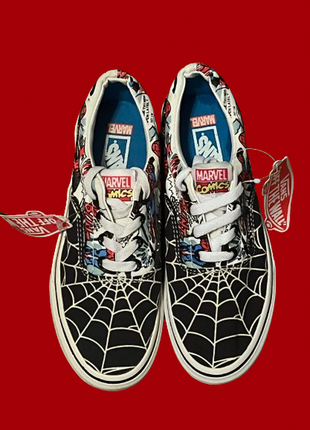 Кеды vans spider 🕷️ marvel black red white венс кроссовки на весну лето осень унисекс6 фото