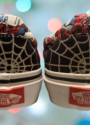 Кеды vans spider 🕷️ marvel black red white венс кроссовки на весну лето осень унисекс8 фото