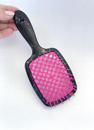 Зубці силікон щітка гребінець масажна для волосся superbrush probeauty4 фото