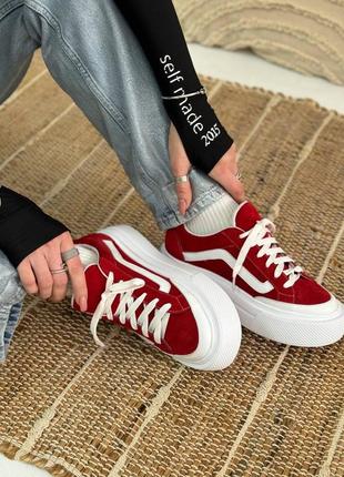 Жіночі кеди із натуральної замші в стилі vans нова колекція 2024 2945