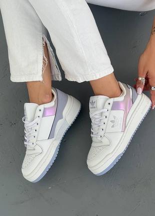 Жіночі кросівки adidas forum white/violet