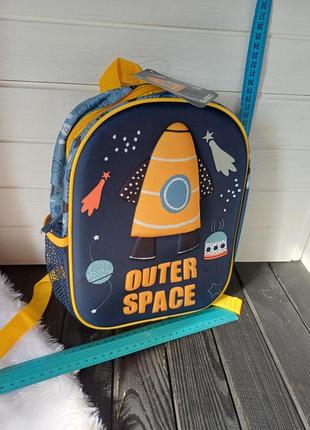 Новый рюкзак рюкзачок с 3д рисунком космос ракета